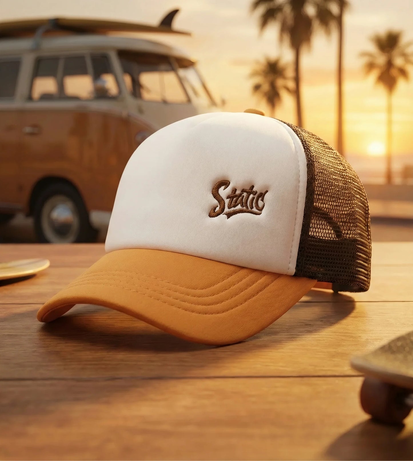 Static Rat Trucker – Orange/White