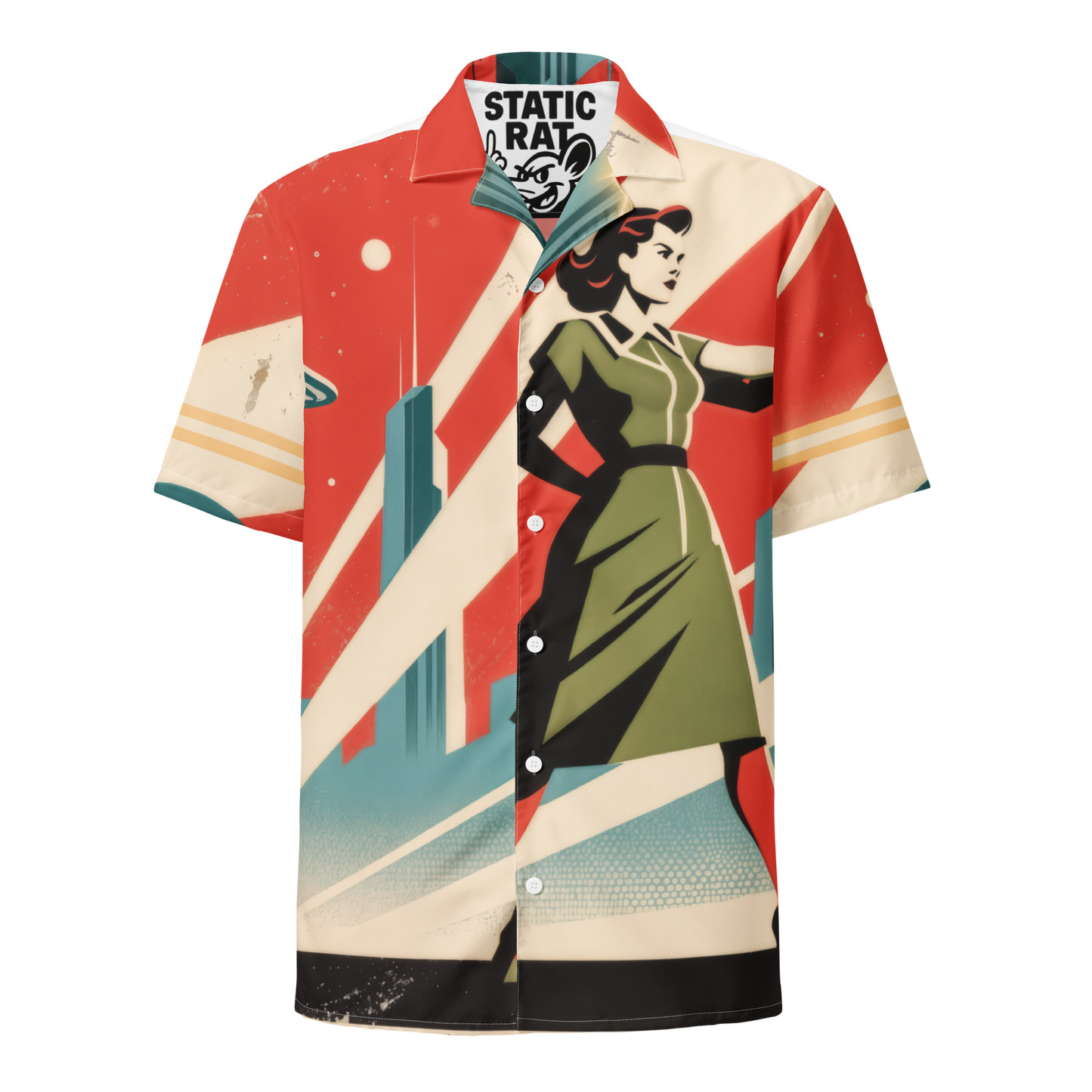 Red Orbit - Button Shirt