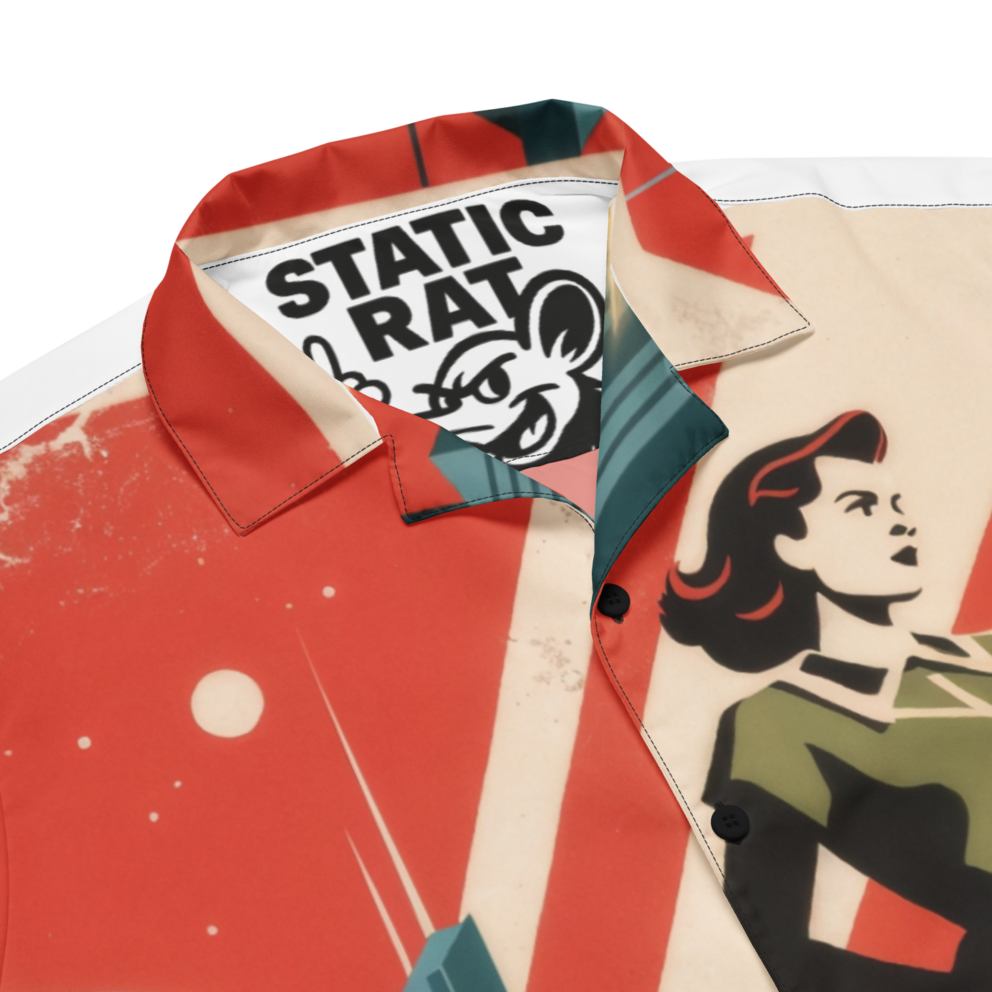 Red Orbit - Button Shirt